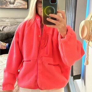 Free People Hit The Slopes Fleece Jacket New with Tags